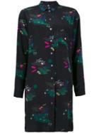 Ps By Paul Smith Printed Shirt Dress, Women's, Size: 40, Black, Silk