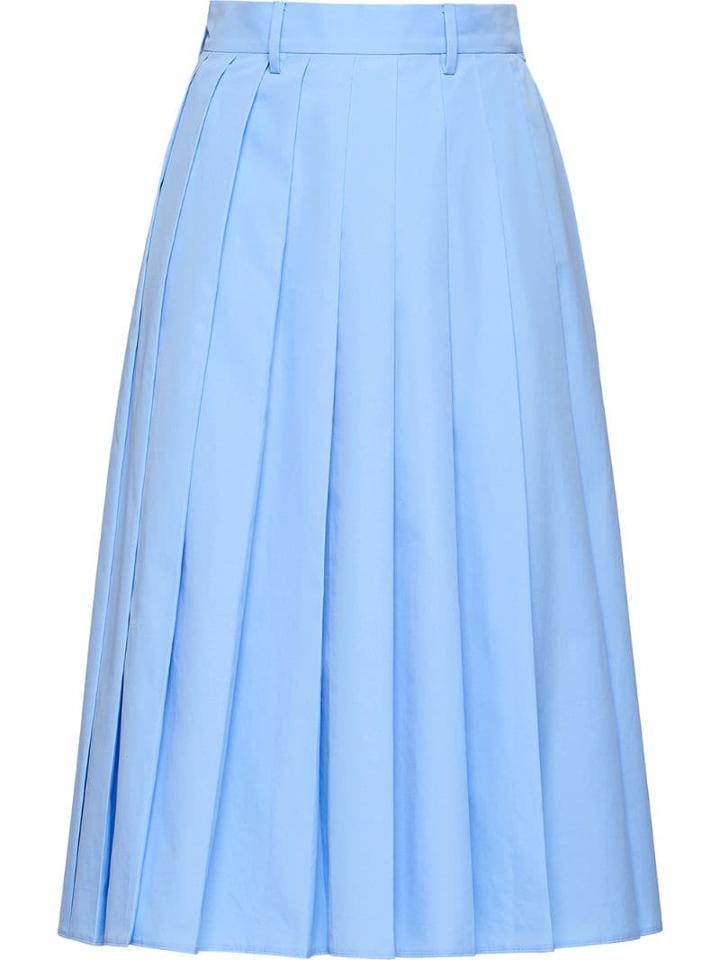 Prada Poplin Skirt - Blue