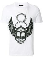Frankie Morello Skull Print T-shirt - White