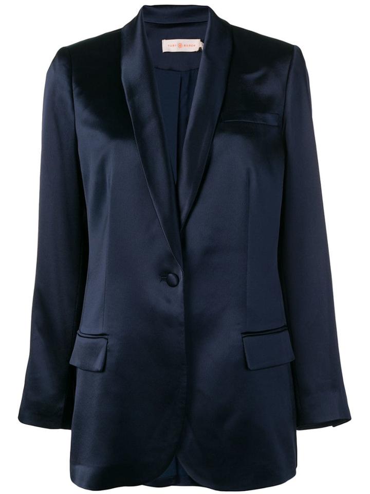 Tory Burch Shawl Lapel Blazer - Blue