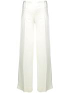 Erika Cavallini Mid-rise Palazzo Trousers - White