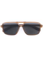 Saint Laurent - Square Frame Sunglasses - Unisex - Acetate - One Size, Nude/neutrals, Acetate