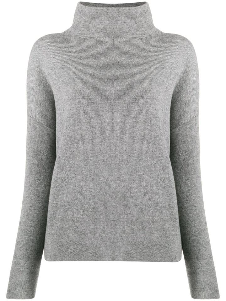 Vince Funnel Neck Sweater - Grey