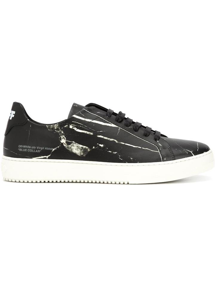 Off-white Modern Print Sneakers