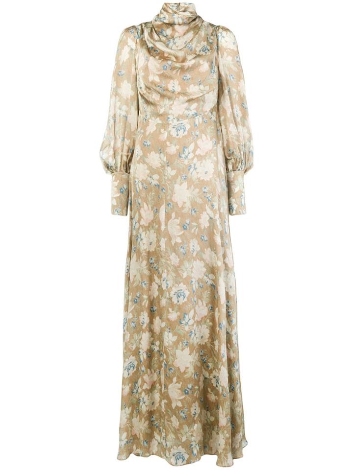 Zimmermann Draped Long Dress - Nude & Neutrals