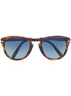 Persol Folding Tortoishell Sunglasses - Brown