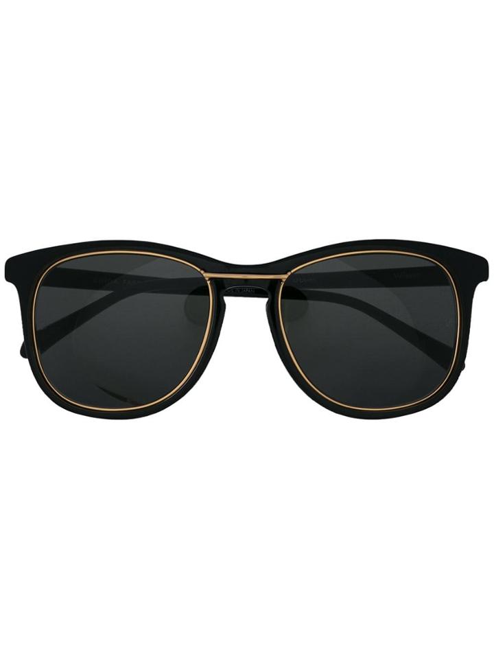Linda Farrow Gold Rimmed Sunglasses - Black