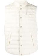 Brunello Cucinelli Cropped Puffer Gilet - Neutrals