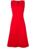 Joseph Lina Midi Dress - Red