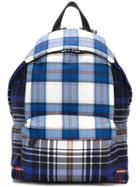 Givenchy Coated Canvas Checked Backpack - Blue
