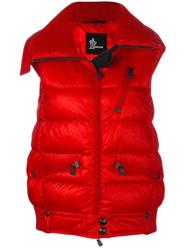 Moncler Grenoble Padded Gilet - Red
