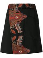 Etro A-line Wrap Skirt - Black