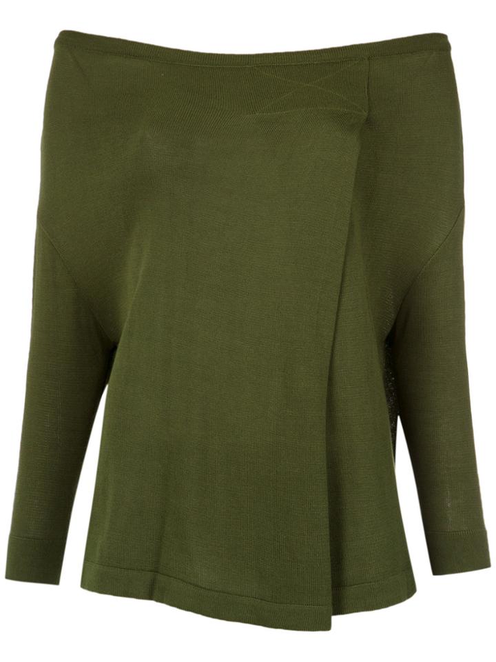 Gloria Coelho Knit Blouse - Green