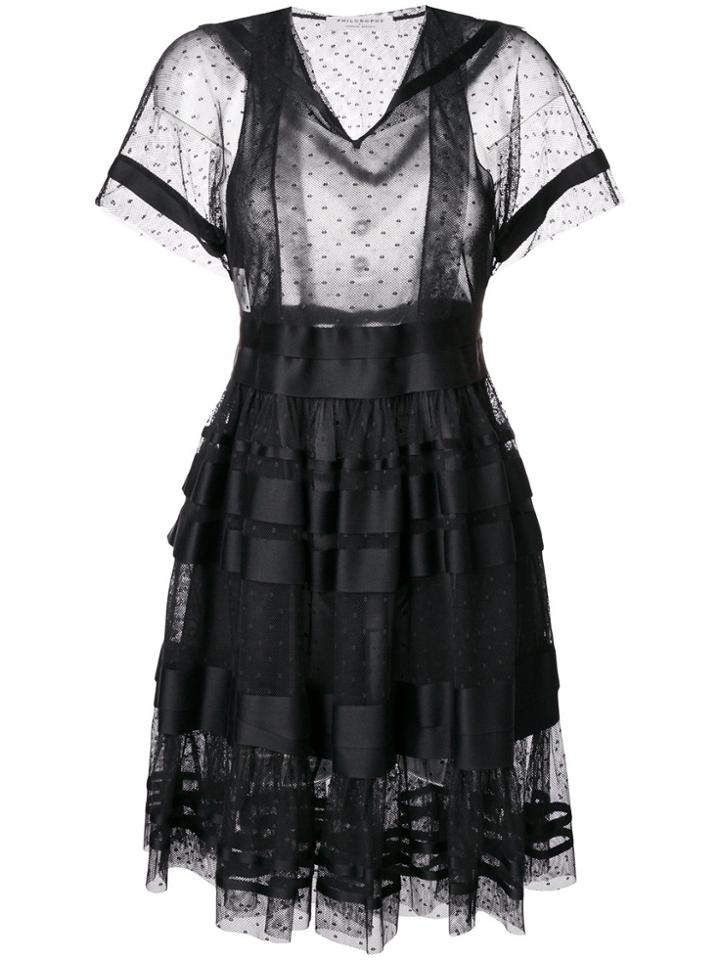 Philosophy Di Lorenzo Serafini Flared Style Dress - Black