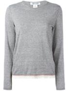 Comme Des Garçons Comme Des Garçons - Knitted Top - Women - Cotton/polyester/cashmere - S, Women's, Grey, Cotton/polyester/cashmere