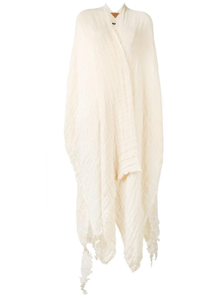 Ermanno Gallamini Draped Cape - Nude & Neutrals