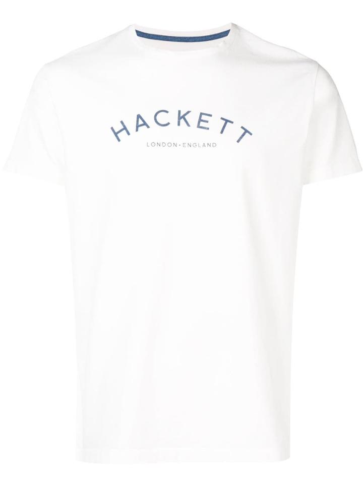 Hackett Logo Print T-shirt - White