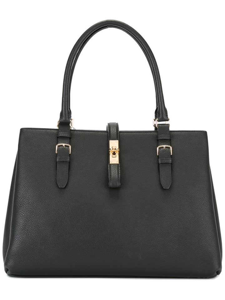 Bally Double Handles Tote, Women's, Black, Leather