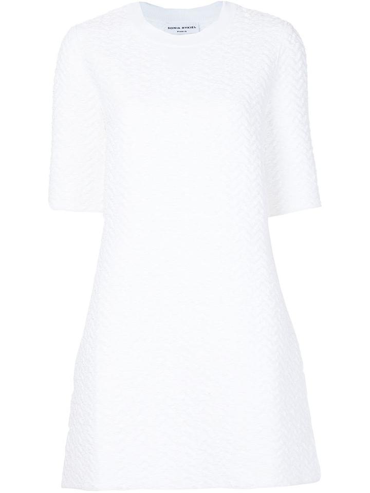 Sonia Rykiel 'tressage' Textured Dress, Women's, Size: Small, White, Cotton/polyester/polyamide