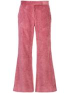 Marina Moscone Cropped Corduroy Trousers - Pink