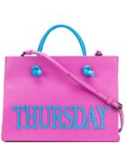 Alberta Ferretti Small Thursday Tote - Pink & Purple