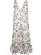 Rokh Floral Print Dress - Green