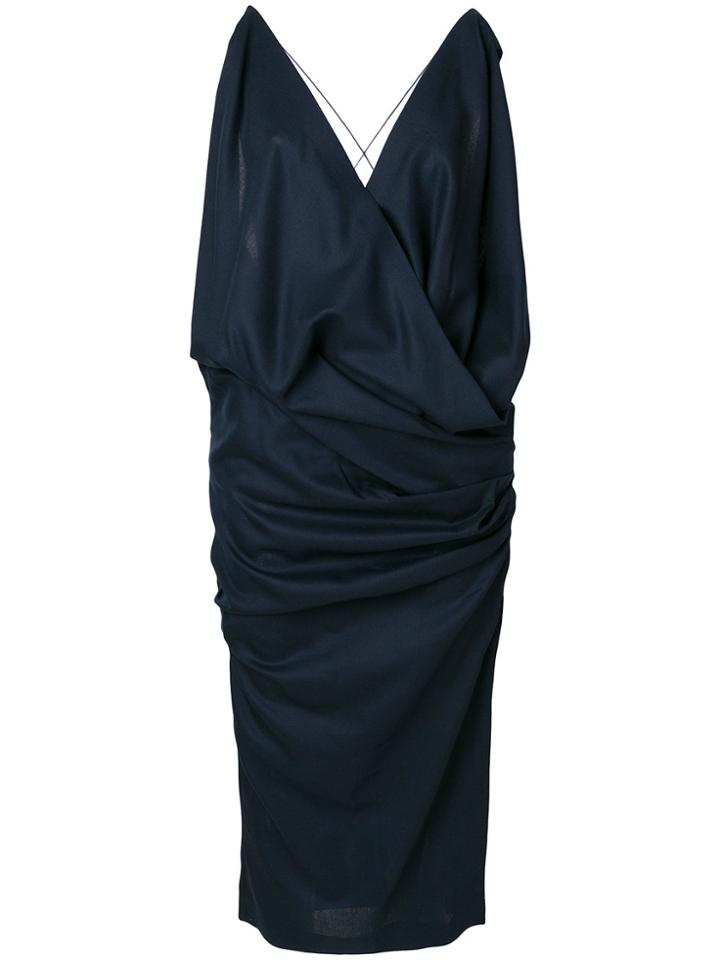 Jacquemus Sleeveless V-neck Dress - Blue