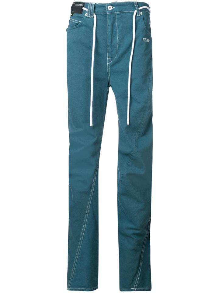 Off-white High Waisted Jeans - Blue