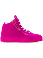 Giuseppe Zanotti Design The Unfinished Sneakers - Pink & Purple