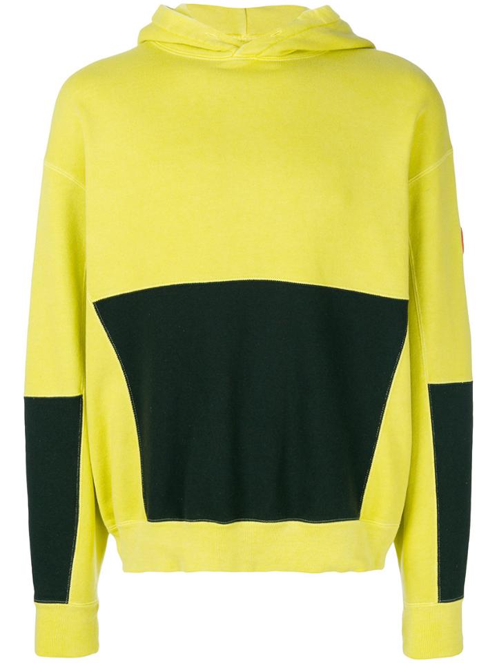 Cav Empt Oversdye Patch Hoodie - Yellow & Orange