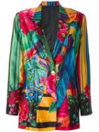 Lanvin Vintage Mixed Print Blazer