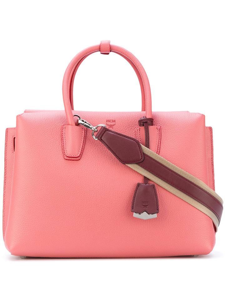 Mcm - Medium Milla Tote - Women - Leather - One Size, Pink/purple, Leather