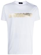 Dsquared2 Metallic Logo T-shirt - White