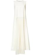 Maison Margiela - Pleated Maxi Dress - Women - Spandex/elastane/viscose/virgin Wool - 44, White, Spandex/elastane/viscose/virgin Wool