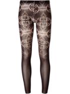 Marcelo Burlon County Of Milan 'juarez' Leggings, Women's, Size: Small, Black, Polyamide