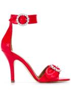 Paris Texas Stiletto Sandals - Red