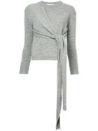 Le Ciel Bleu Knot Detail Jumper - Grey