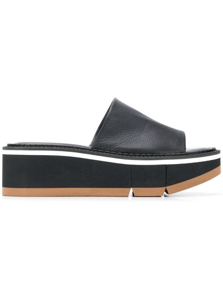 Clergerie Slip-on Platform Sandals - Black