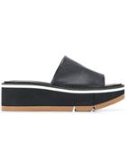 Clergerie Slip-on Platform Sandals - Black