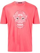 Guild Prime - Skull Graphic T-shirt - Men - Cotton/rayon - 3, Pink/purple, Cotton/rayon