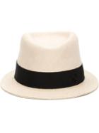 Maison Michel Woven Hat, Women's, Size: Large, Nude/neutrals, Cotton/polyamide/polyester/viscose