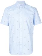 Gieves & Hawkes Partridge Embroidered Button Down Shirt - Blue