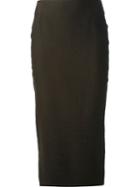 Haider Ackermann Pencil Skirt, Women's, Size: 36, Green, Cotton/linen/flax/wool