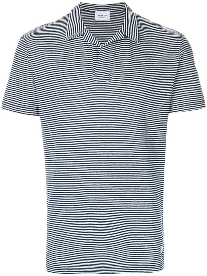 Dondup Striped Polo Shirt - Blue