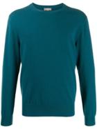 N.peal The Oxford Round Neck Jumper - Green