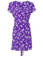 P.a.r.o.s.h. Floral Print Wrap Dress - Purple