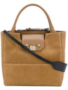 Jimmy Choo - Robin Leather Trim Tote - Women - Leather/suede - One Size, Brown, Leather/suede