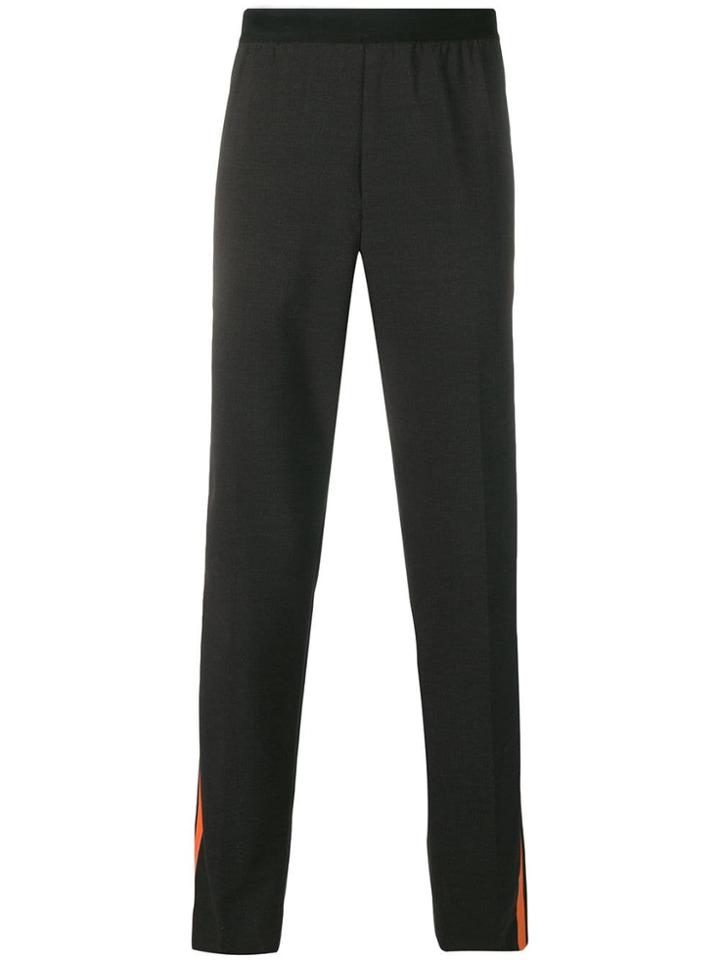 Helmut Lang Side Stripe Trousers - Xw6 Charcoal/signal