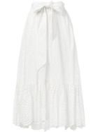 Ulla Johnson Broderie Anglaise Midi Skirt - White