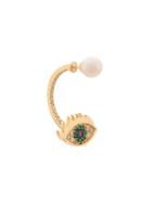 Delfina Delettrez 'eyes On Me Piercing' Emerald And Diamond Earring -
